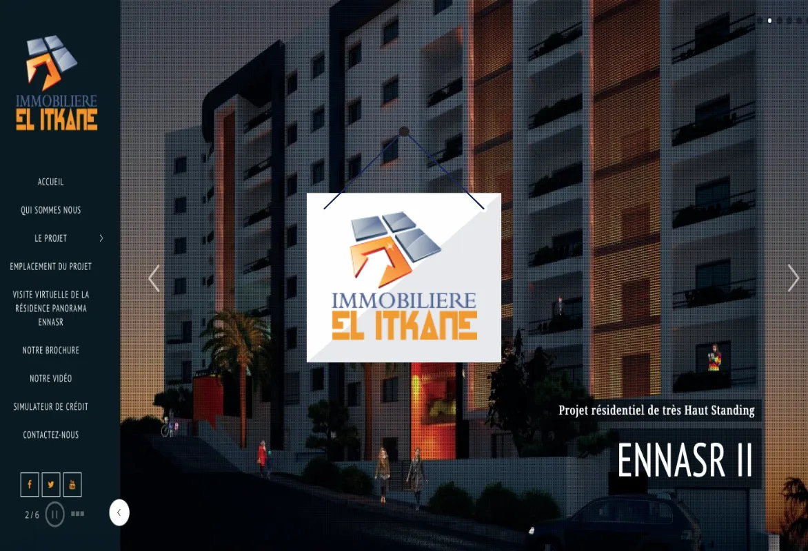 logo creation and graphic design website - immob-ilitkane - digital marketing agency Tunisia